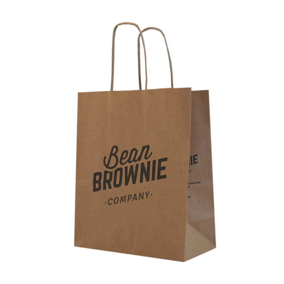 Brown Kraft Custom Printed Paper Bag
