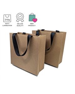 brown kraft paper bags black handles