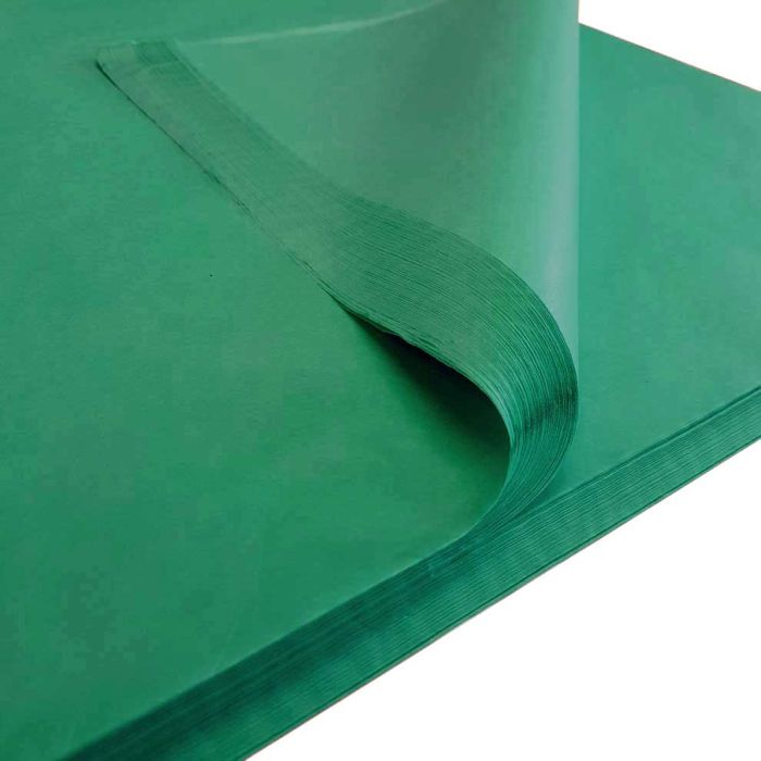 Bottle Green Silk Tissue