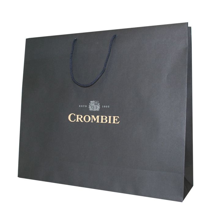 black paper bag