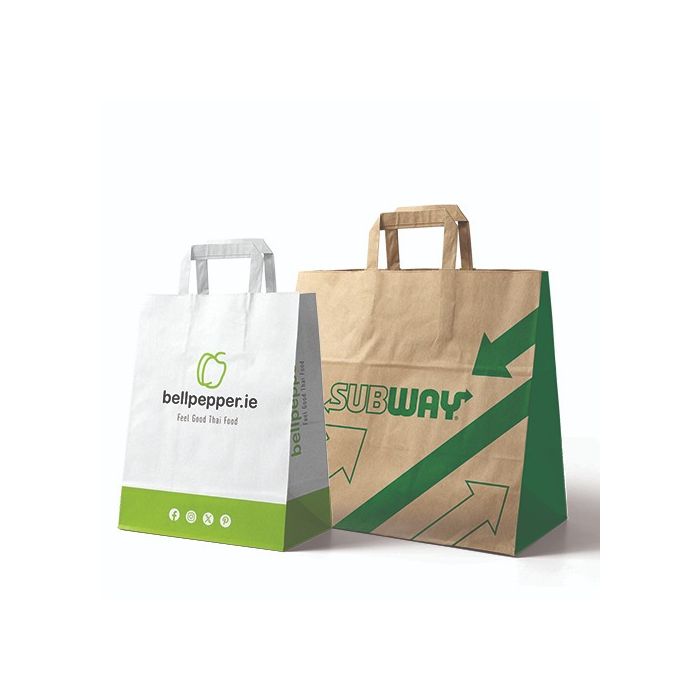 flat handle paper carrier bags ireland