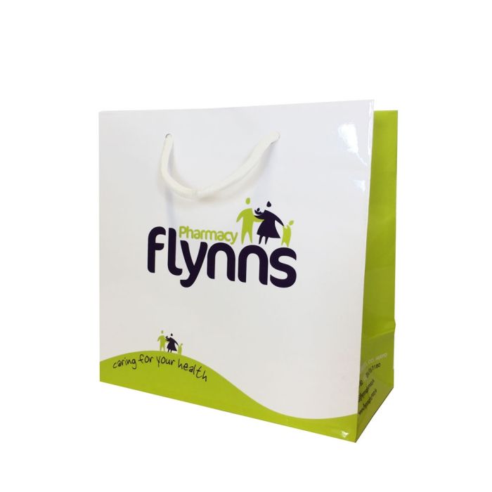 Rope handle pharmacy bag