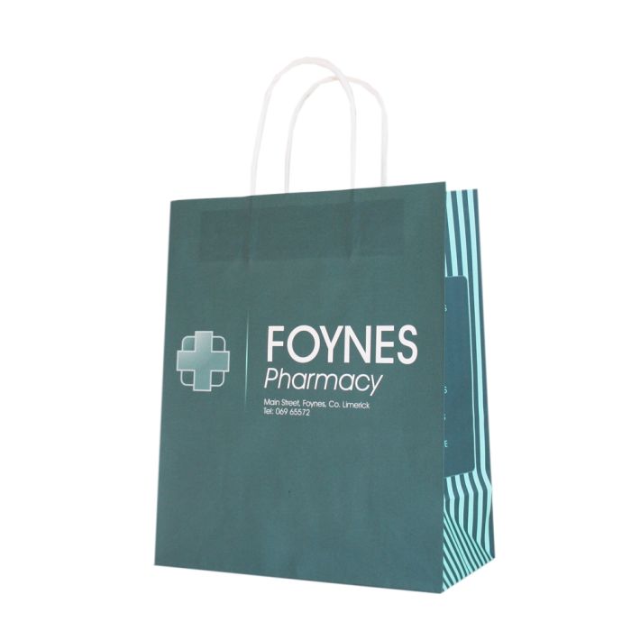 teal pharmacy bag