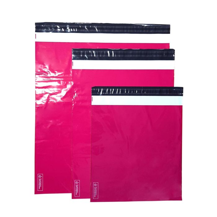 Biodegradable Pink Mailing Bags