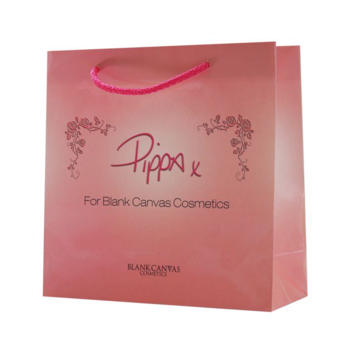 Pale Pink Rope Handle Paper Bag