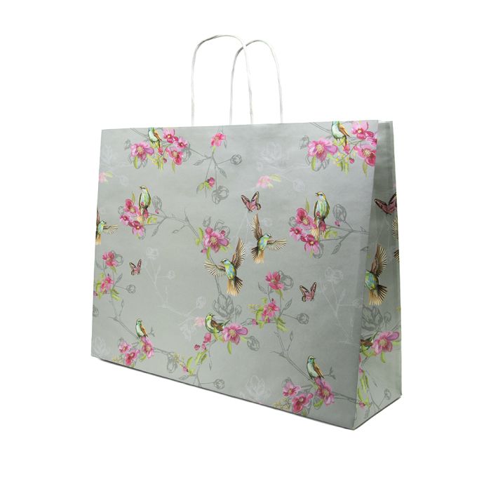 Birds Signature Twist Handle Bag