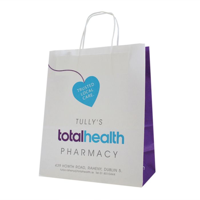 Paper bags for Pharmacy Chemist Paper Bags Custom Printed
