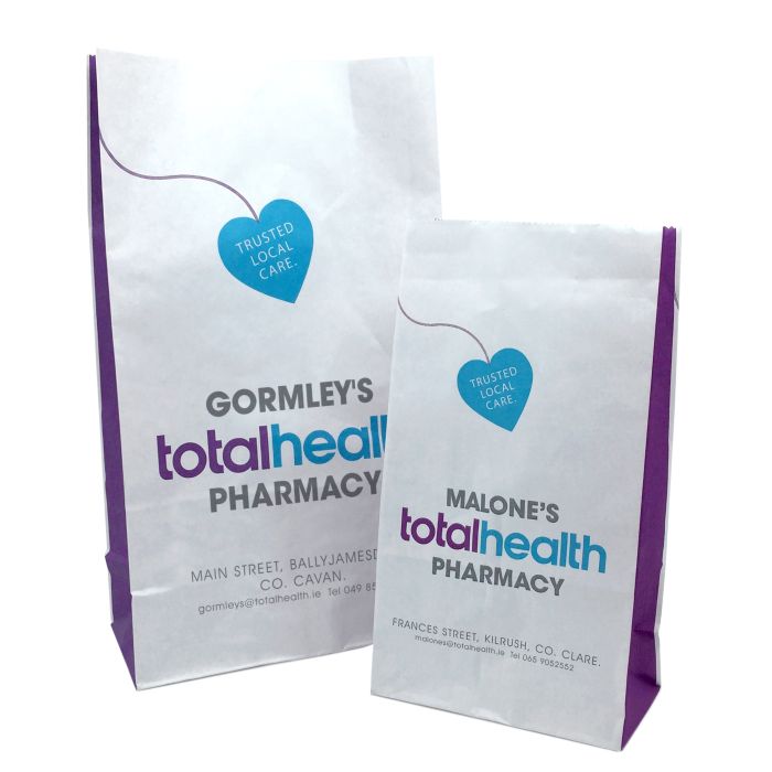 Printed Pharmacy SOS Flat Bags