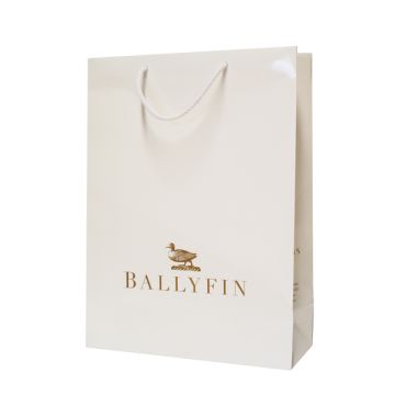 black and white paper bag