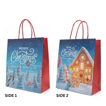 Premium Christmas Paper Bags - Snowflake