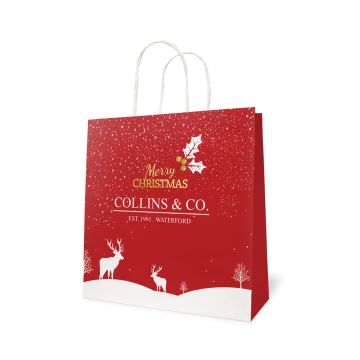 personalised christmas paper bag