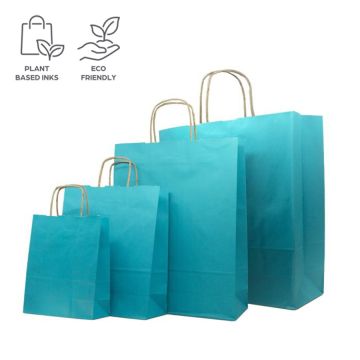 Eco Paper Bags - Blue Lagoon