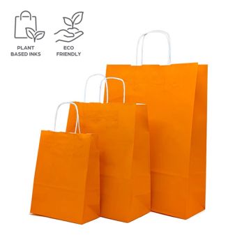 Eco Paper Bags - Orange