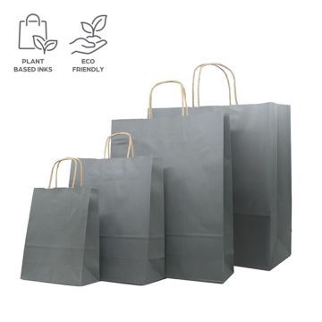 Eco Paper Bags - Slate Grey