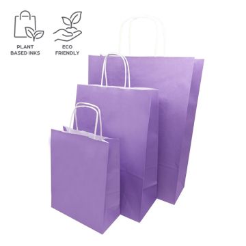 Eco Paper Bags - Violet/Lavender