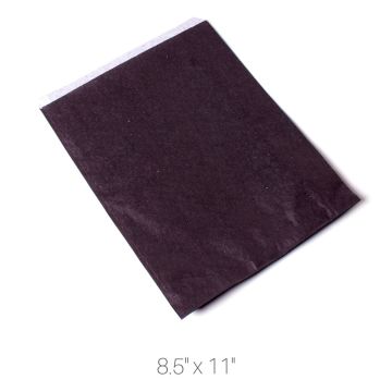 Flat Counter Paper Bags - Black 8.5" x 11"