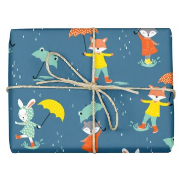 Wrapping Paper Rolls - Umbrella Pattern Gift Wrap - 500mmx100m