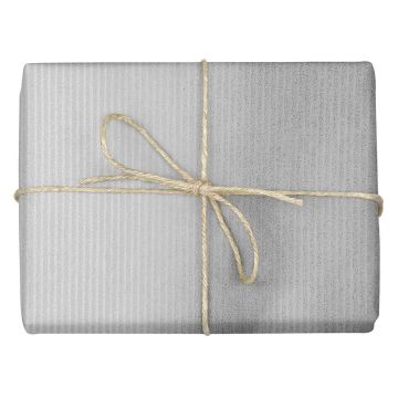 silver kraft gift wrap