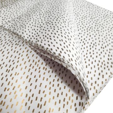 acid free fleck gold  tissue paper