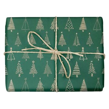 green and gold christmas wrapping paper
