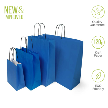 carrier paper bags blue