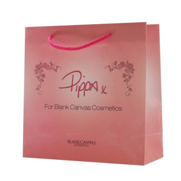 Pale Pink Rope Handle Paper Bag