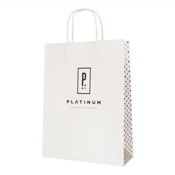 Minimalist White Beauty Paper Bag