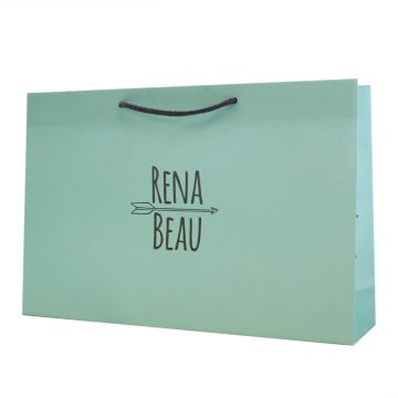 Cool Mint Rope Handle Paper Bag