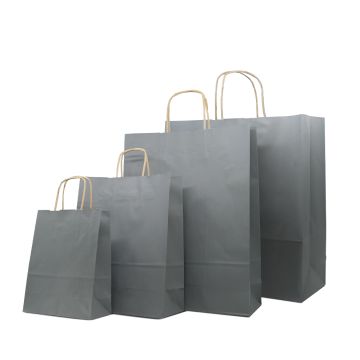 Eco Paper Bags - Slate Grey
