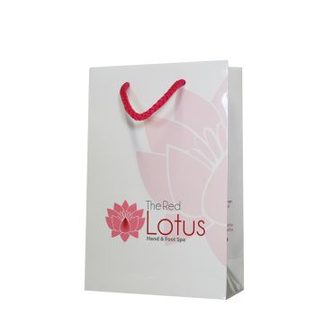 White gloss laminated bag