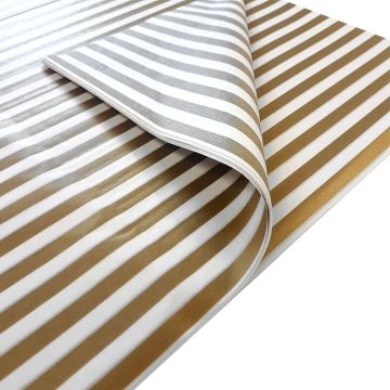 acid free gold stripes tissue paper gift wrapping