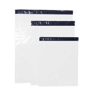 Biodegradable white Mailing Bags
