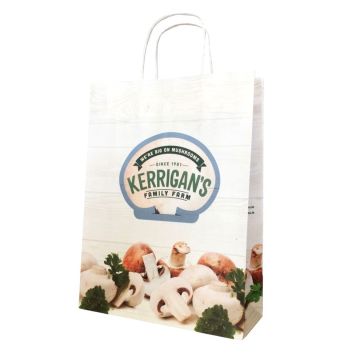 restaurant takeaway custom printed paper bags