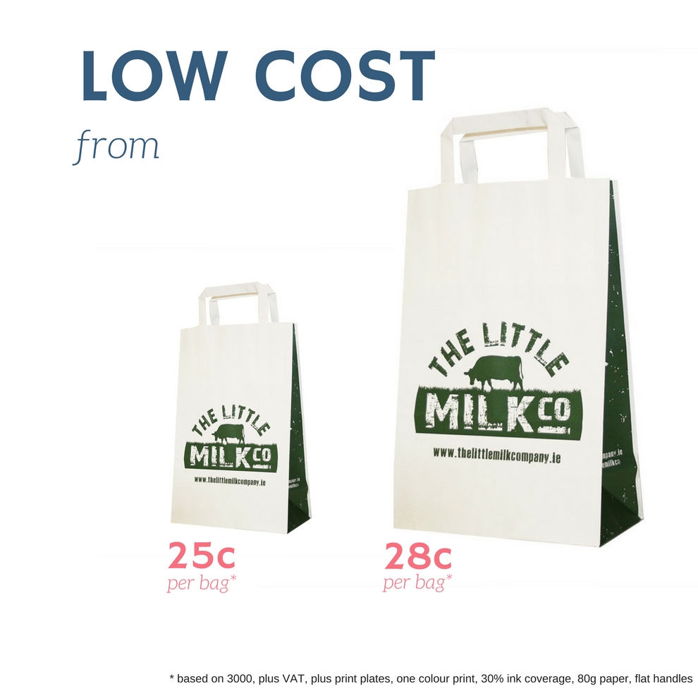 Low Cost printed paper bags, printed packaging