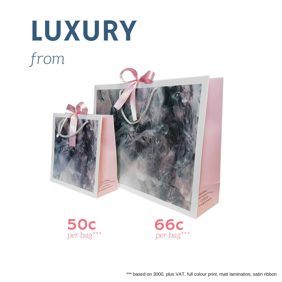 luxury printed paper bags